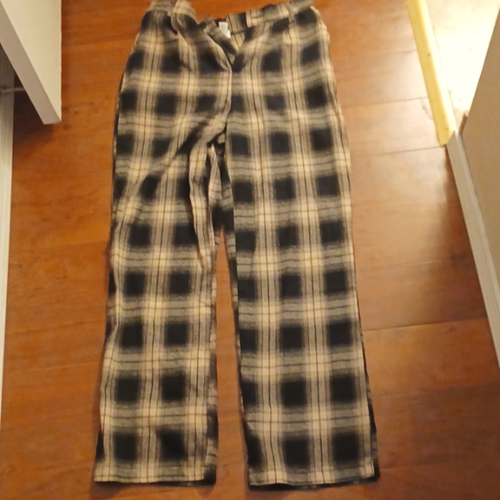 Checkered Tan and Black Pants